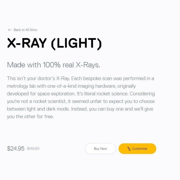 Dbrand Skin "X-Ray Light" for iPhone 14 Pro Camera Cutout Only - Picture 2 of 5